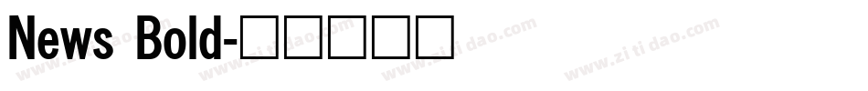 News Bold字体转换